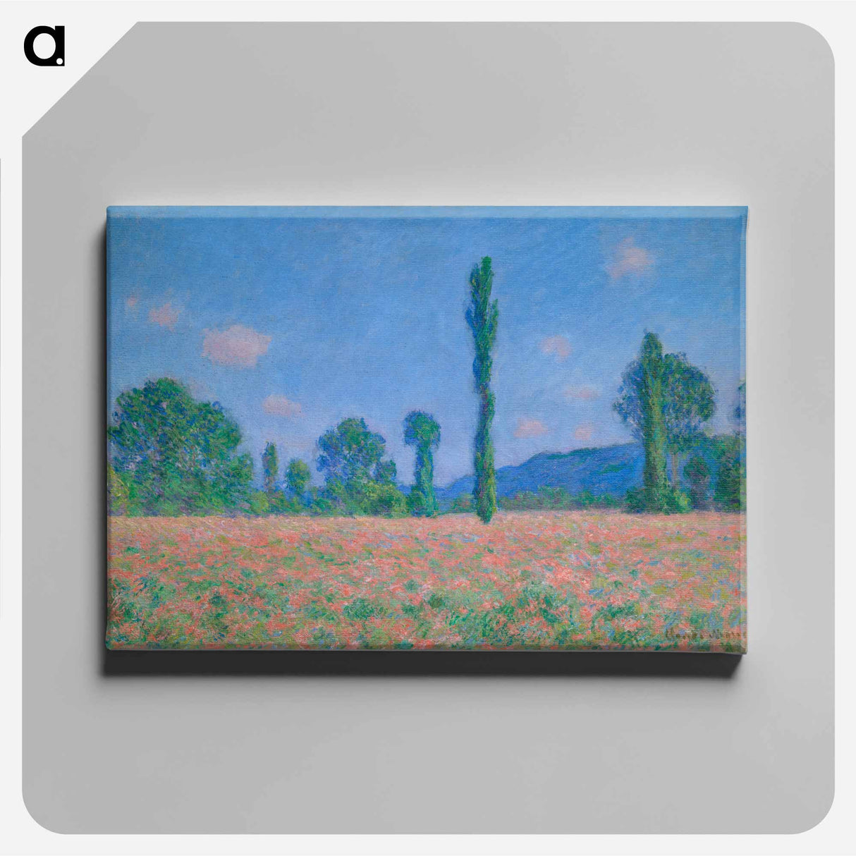 Poppy Field - Claude Monet Canvas.