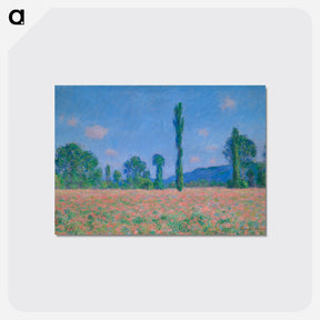 アートポストカード-Poppy Field - クロード モネ Postcard.