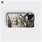 Kristiania Bohemians I - Edvard Munch Phone Case.