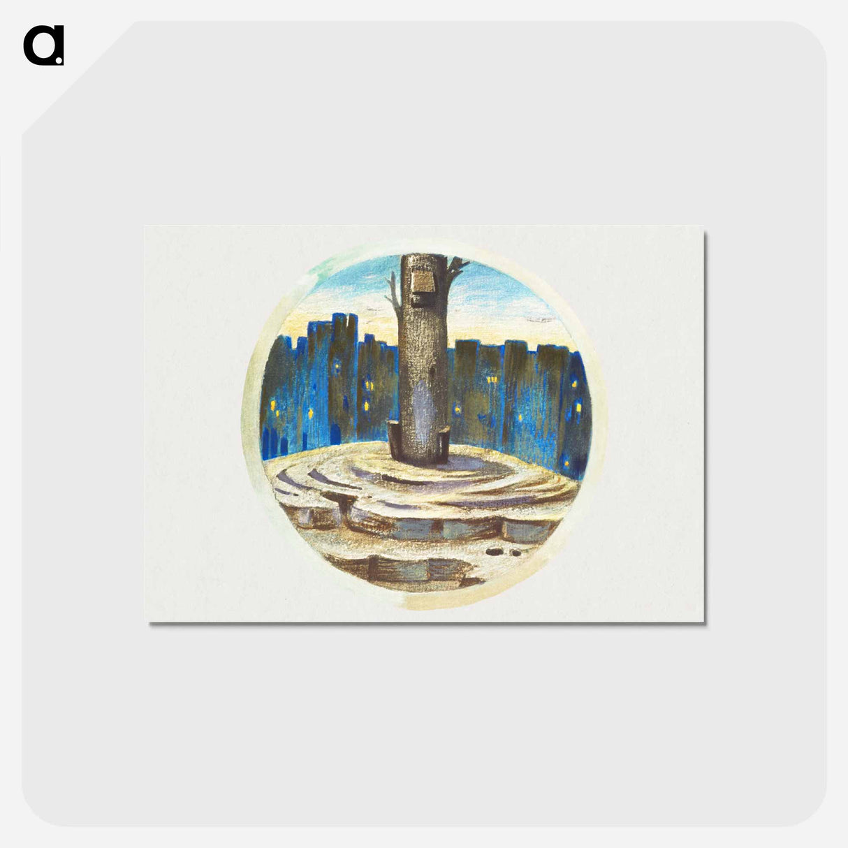 アートポストカード-Arbor Tristis from The Flower Book - エドワード バーン ジョーンズ Postcard.