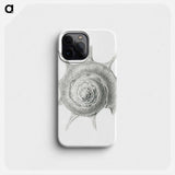 Vintage aquatic snail illustration - エルンスト ヘッケル Phone Case.