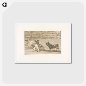 アートポストカード-Origin of the harpoons or banderillas - フランシスコ デ ゴヤ Postcard.
