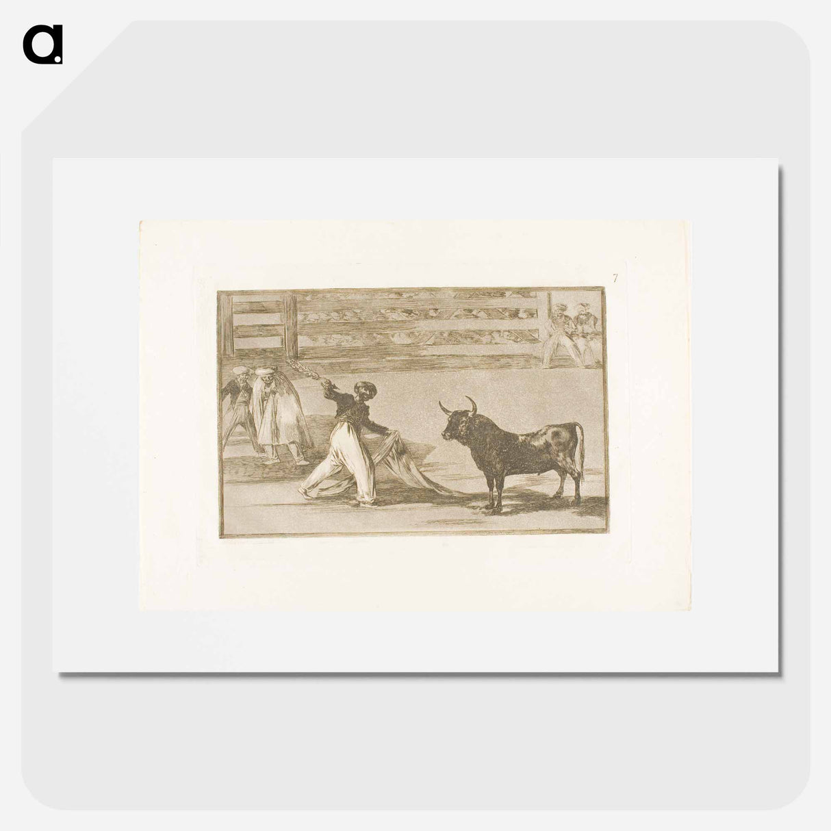 Origin of the harpoons or banderillas - Francisco de Goya Poster.