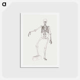 アートポストカード-Human Skeleton, Anterior View
 - ジョージ スタッブス Postcard.