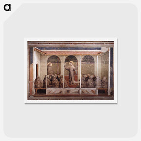 アートポストカード-St. Francis Appears to St. Anthony in Arles - ジョット ディ ボンドーネ Postcard.