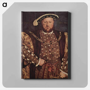 アートパネル-Portrait of Henry VIII - ハンス ホルバイン Canvas.