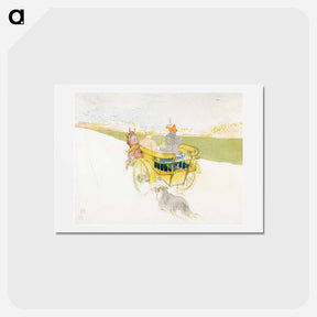 アートポストカード-La partie de campagne - アンリ ド トゥールーズ ロートレック Postcard.