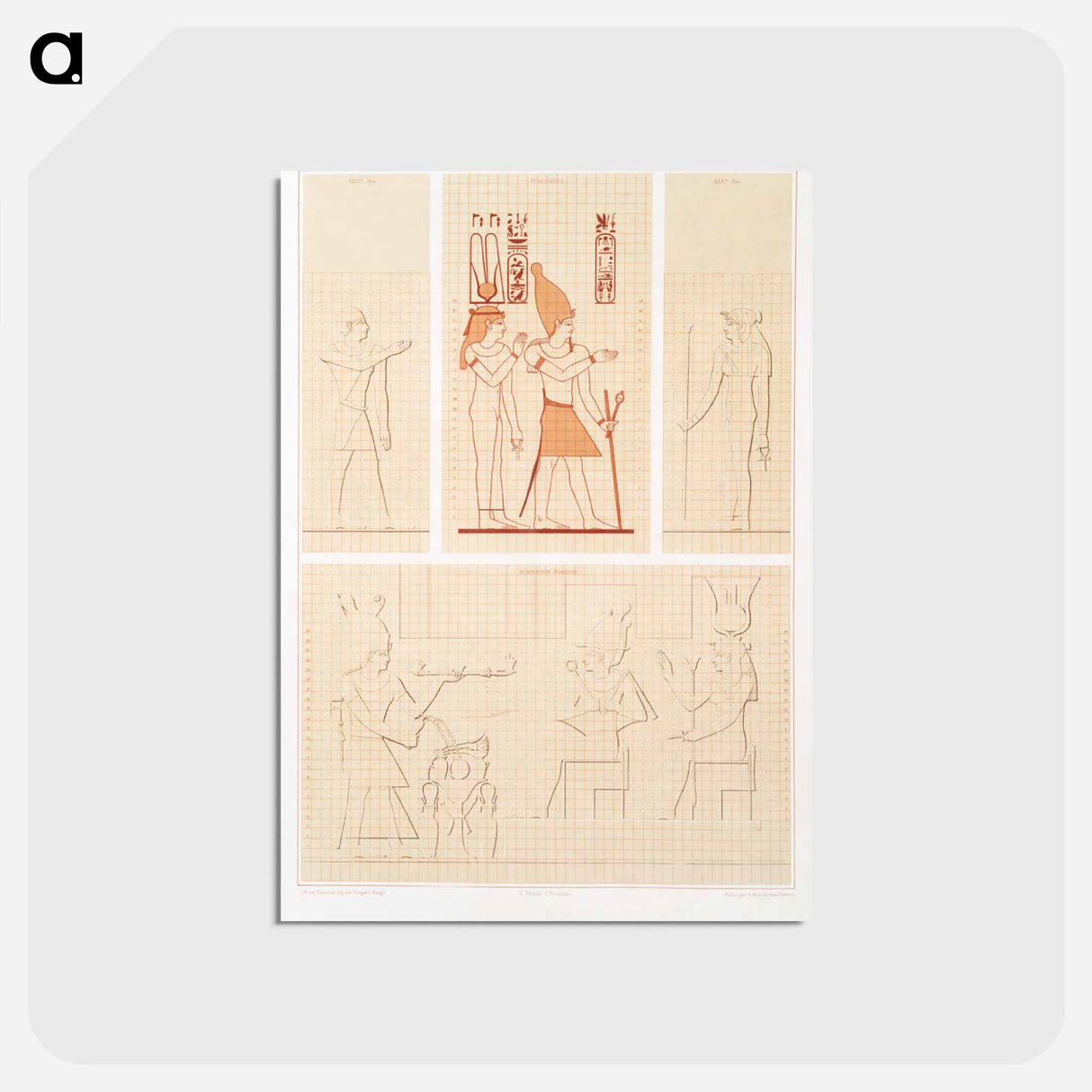 アートポストカード-Canon of Human Proportions
 - エジプト美術史 Postcard.