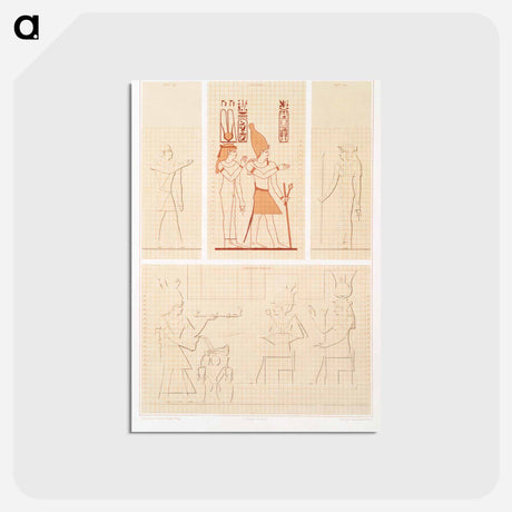 アートポストカード-Canon of Human Proportions
 - エジプト美術史 Postcard.