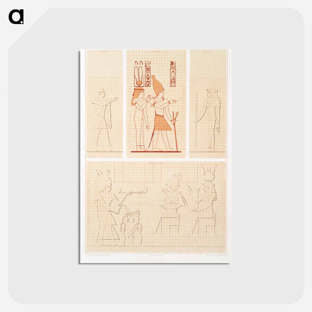 アートポストカード-Canon of Human Proportions
 - エジプト美術史 Postcard.