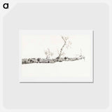 アートポストカード-Study of a tree - ジャン ベルナール Postcard.