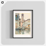 A Bridge and Campanile, Venice - John Singer Sargent Poster.