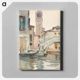 アートパネル-A Bridge and Campanile, Venice - ジョン シンガー サージェント Canvas.