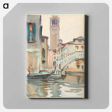 A Bridge and Campanile, Venice - John Singer Sargent Canvas.