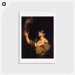 アートポストカード-The Calling of Samuel - ジョシュア レノルズ Postcard.