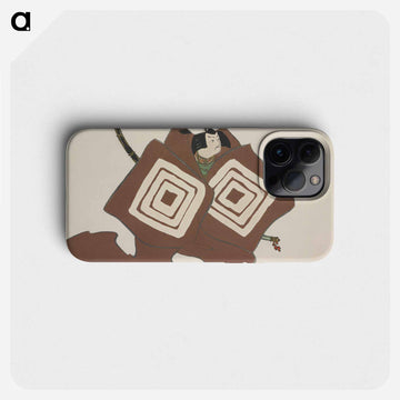 Samurai from Momoyogusa–Flowers of a Hundred Generations - 神坂 雪佳 Phone Case.
