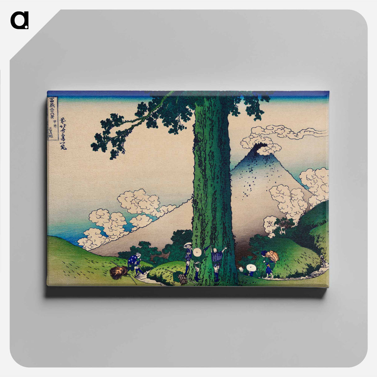アートパネル-Mishima Pass in Kai Province - 葛飾 北斎 Canvas.
