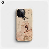 Courtesan with a shamisen - 喜多川 歌麿 Phone Case.