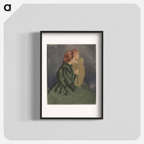 アートポスター-Peasant Mother and Child - メアリー カサット Poster.