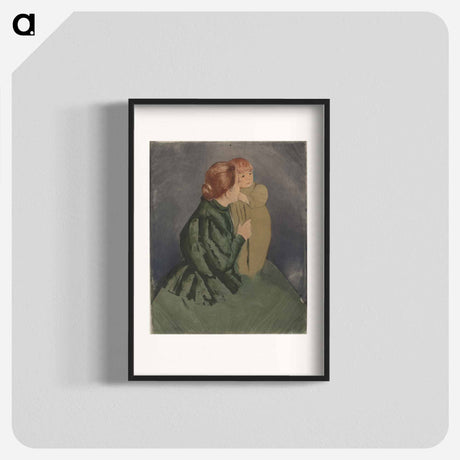 アートポスター-Peasant Mother and Child - メアリー カサット Poster.