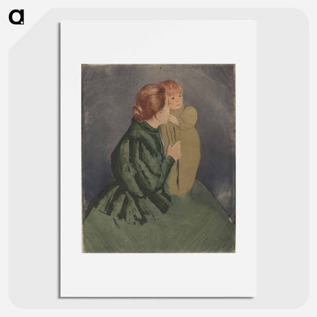 アートポスター-Peasant Mother and Child - メアリー カサット Poster.
