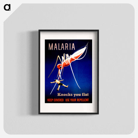 アートポスター-Malaria and the Prostrate Man
 - 国立医学図書館 Poster.
