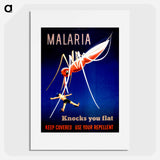 アートポスター-Malaria and the Prostrate Man
 - 国立医学図書館 Poster.
