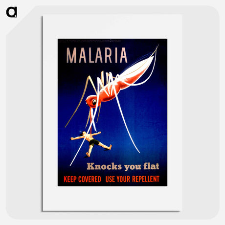 アートポスター-Malaria and the Prostrate Man
 - 国立医学図書館 Poster.