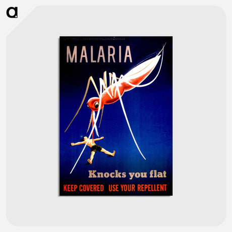 アートポストカード-Malaria and the Prostrate Man
 - 国立医学図書館 Postcard.