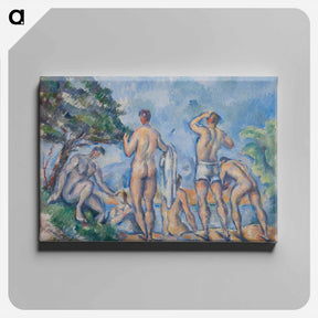 アートパネル-Bathers - ポール セザンヌ Canvas.