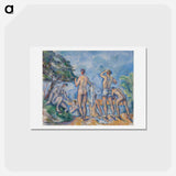 アートポストカード-Bathers - ポール セザンヌ Postcard.