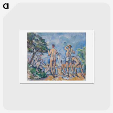 アートポストカード-Bathers - ポール セザンヌ Postcard.