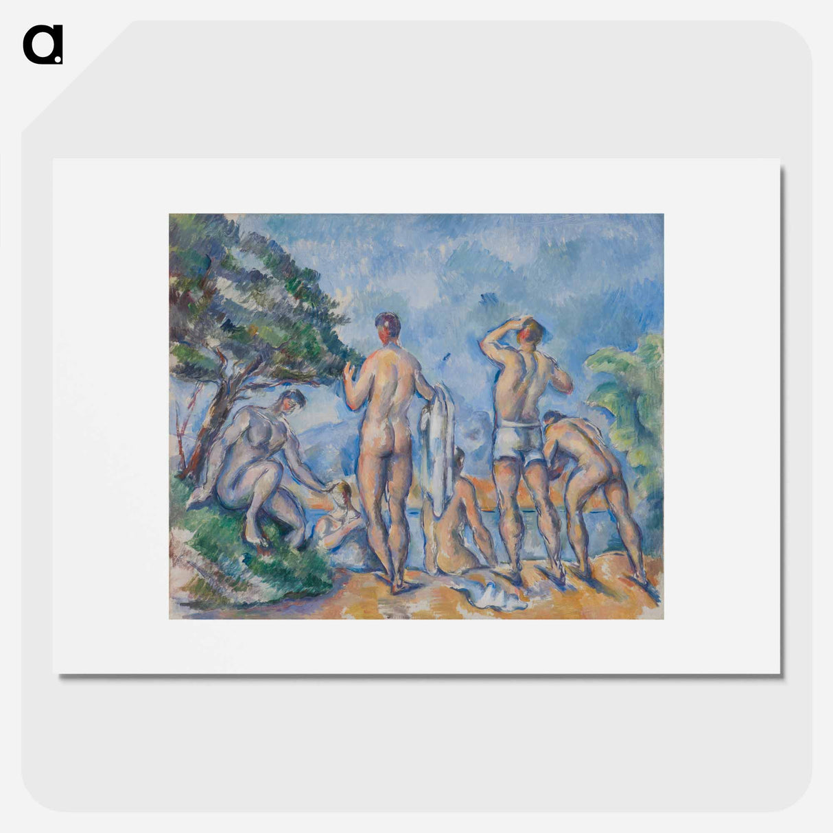 Bathers - Paul Cezanne Poster.