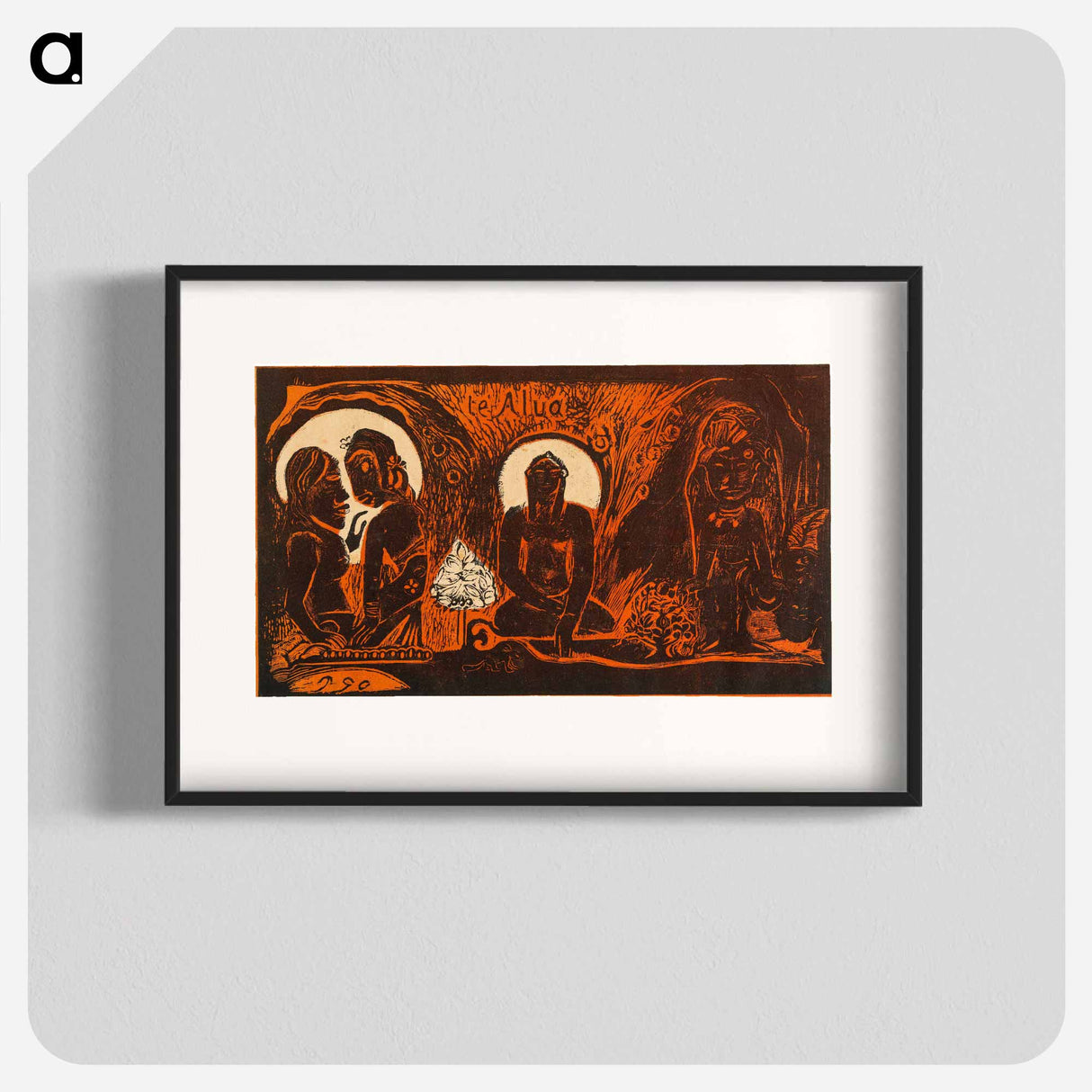 The God (Te atua) - ポール ゴーギャン Poster.