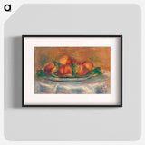 Peaches on a Plate - Pierre-Auguste Renoir Poster.