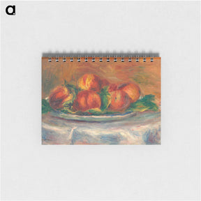 アートメモ帳-Peaches on a Plate - ピエール オーギュスト ルノワール Memo.