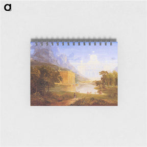 アートメモ帳-Study for The Pilgrim of the World on His Journey - トーマス コール Memo.