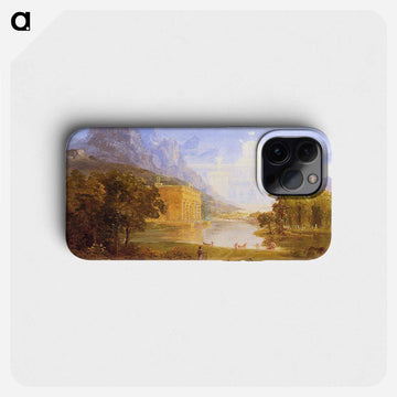 Study for The Pilgrim of the World on His Journey - トーマス コール Phone Case.