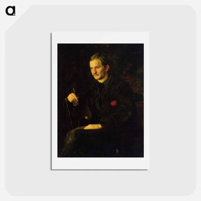 アートポストカード-Portrait of James Wright - トーマス エイキンズ Postcard.