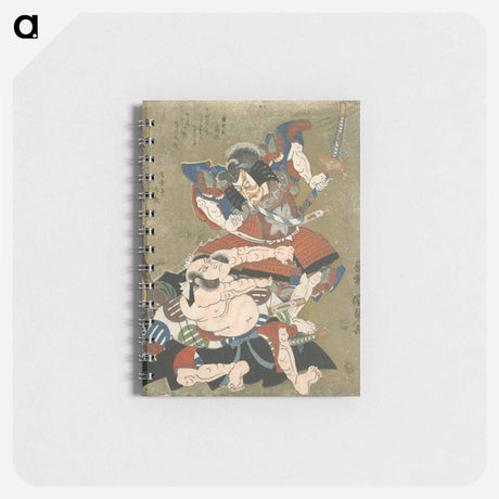 アートメモ帳-Ichikawa Danjuro VII as Soga no Goro and Bando Mitsugoro III as Kobayashi no Asahina in a Soga Play
 - 歌川 国貞 Memo.