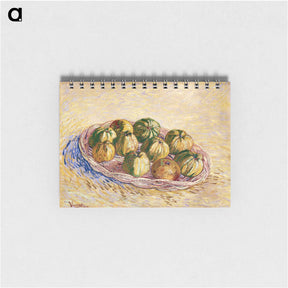 アートメモ帳-Still Life, Basket of Apples - フィンセント ファン ゴッホ Memo.