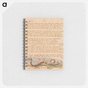 アートメモ帳-The Book of Thel, Plate 8 - ウィリアム ブレイク Memo.