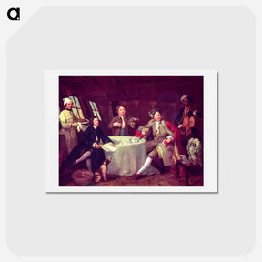 アートポストカード-Portrait of Lord George Graham in his saloon - ウィリアム ホガース Postcard.