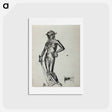アートポストカード-Donatellon david -veistos - アルバート エーデルフェルト Postcard.