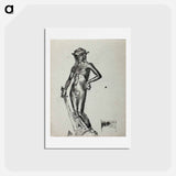 アートポストカード-Donatellon david -veistos - アルバート エーデルフェルト Postcard.