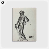 アートポストカード-Donatellon david -veistos - アルバート エーデルフェルト Postcard.