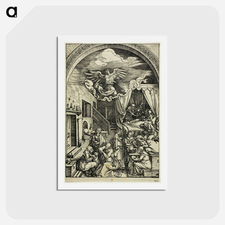アートポストカード-The Birth of the Virgin - アルブレヒト デューラー Postcard.