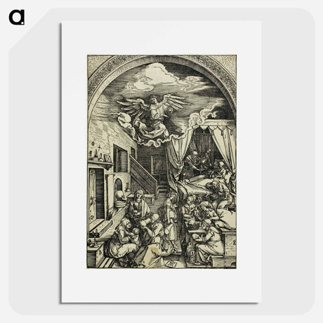 アートポスター-The Birth of the Virgin - アルブレヒト デューラー Poster.