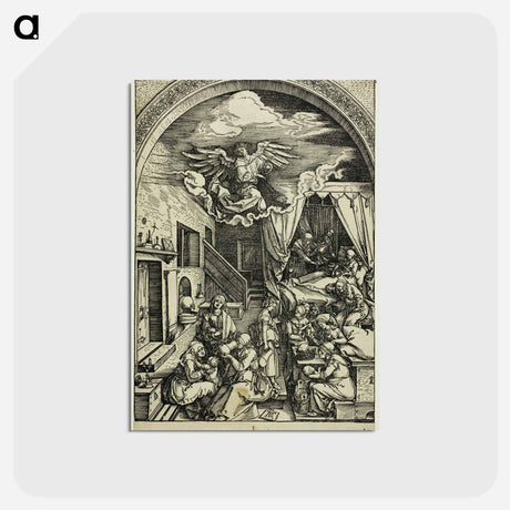 アートポストカード-The Birth of the Virgin - アルブレヒト デューラー Postcard.