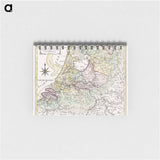 Kaart van Nederland met de marsroutes van het Franse leger - アンティーク地図 Memo.